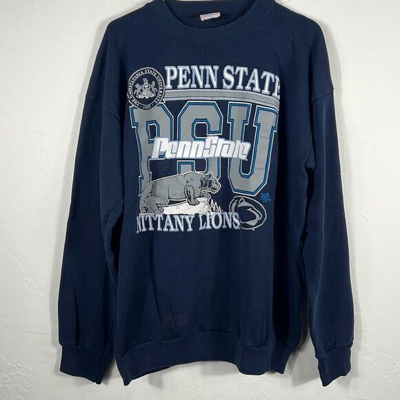 🔥🏈 True Vintage Late 80’s PENN STATE NITTANY LIONS Crewneck Sweatshirt - EUC - Picture 1 of 8
